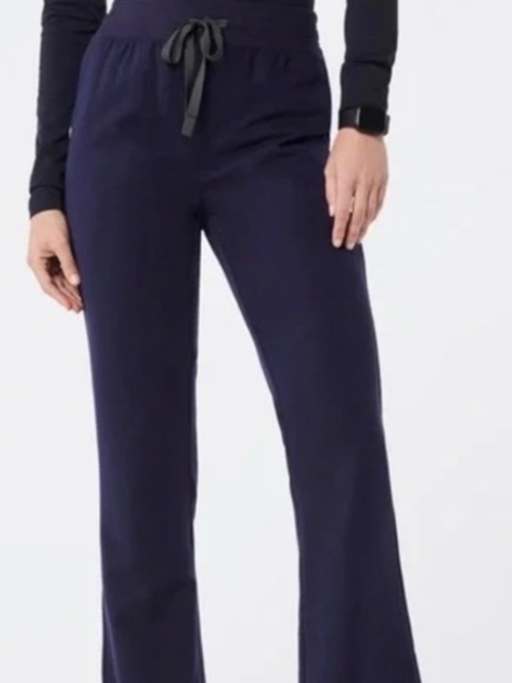 Navy Cordova High Waisted Flare - Scrub Pant